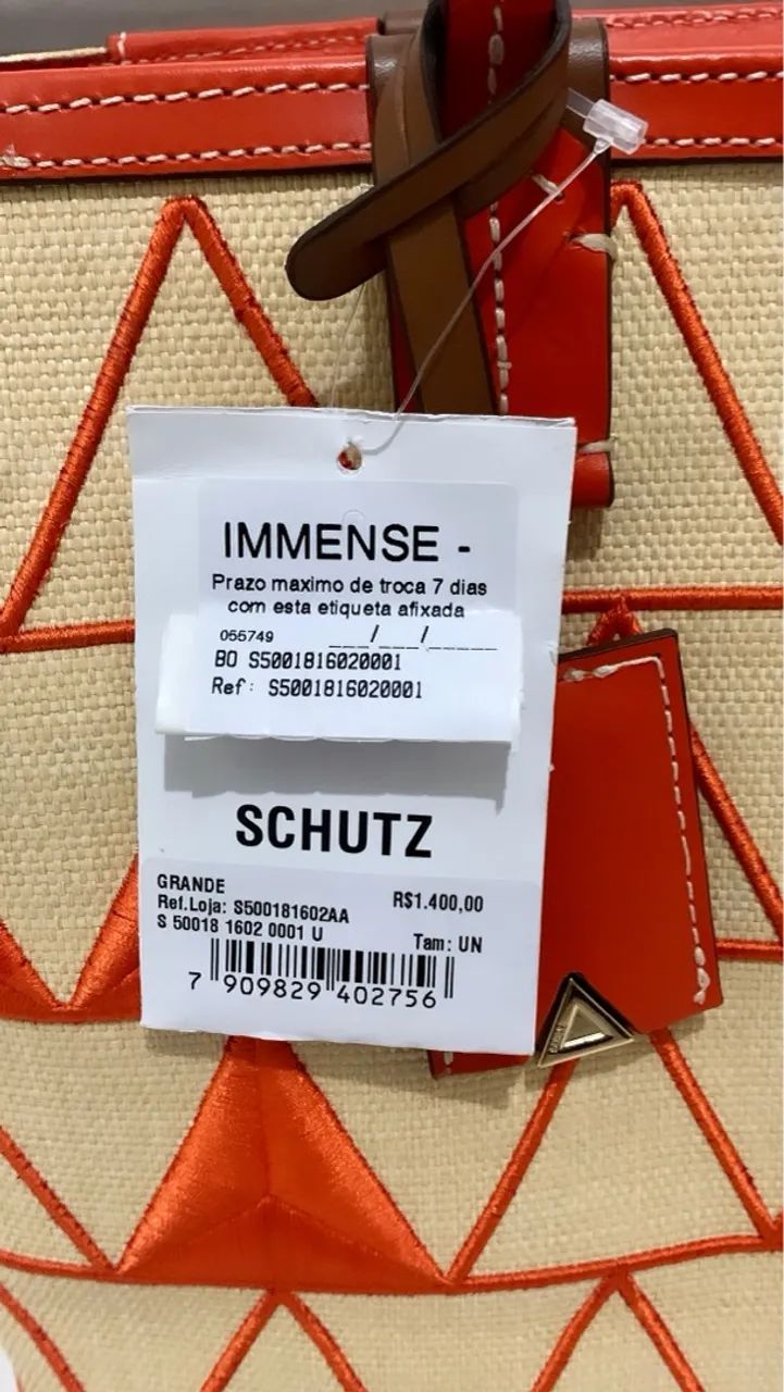 (NOVA!) Bolsa Schutz Triangle Triângulo Shopping (Nina) - Foto 4