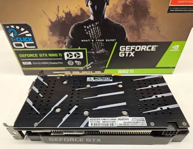 Placa de Vídeo Galax GTX 1660 Ti 6GB Dual Fan 1-Click-OC - Foto 5