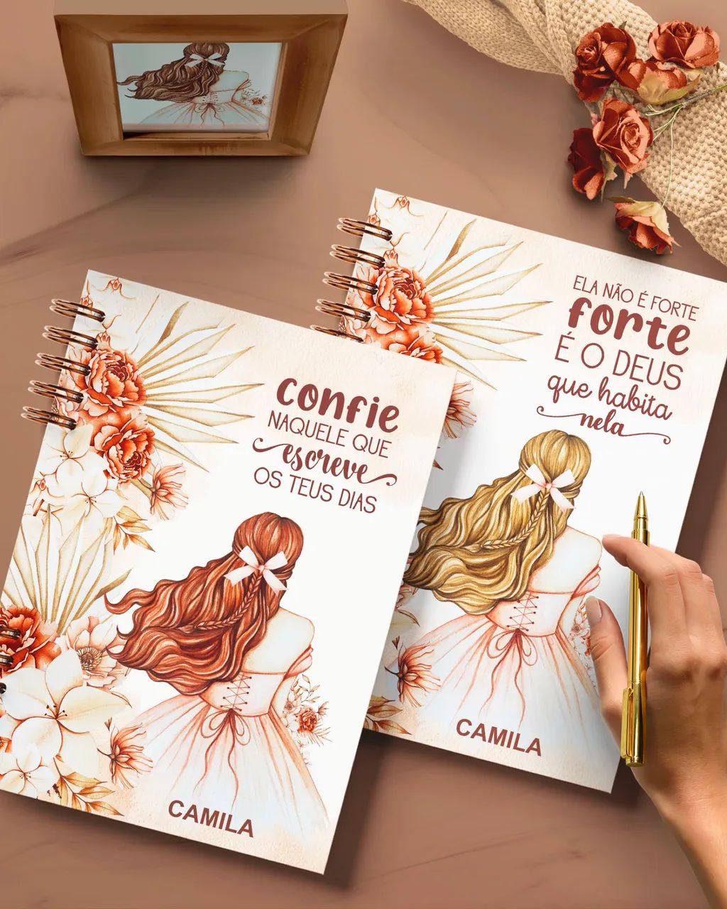 Caderno floral com versículos - Foto 4