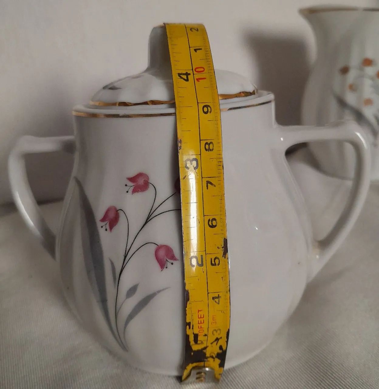 Antigo Jogo de Cremeira e Açucarero Pozzani Canelados - Foto 2