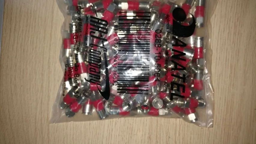 KIT 100 Conector  RG59 de Compressão Cabo Coaxial - Foto 2