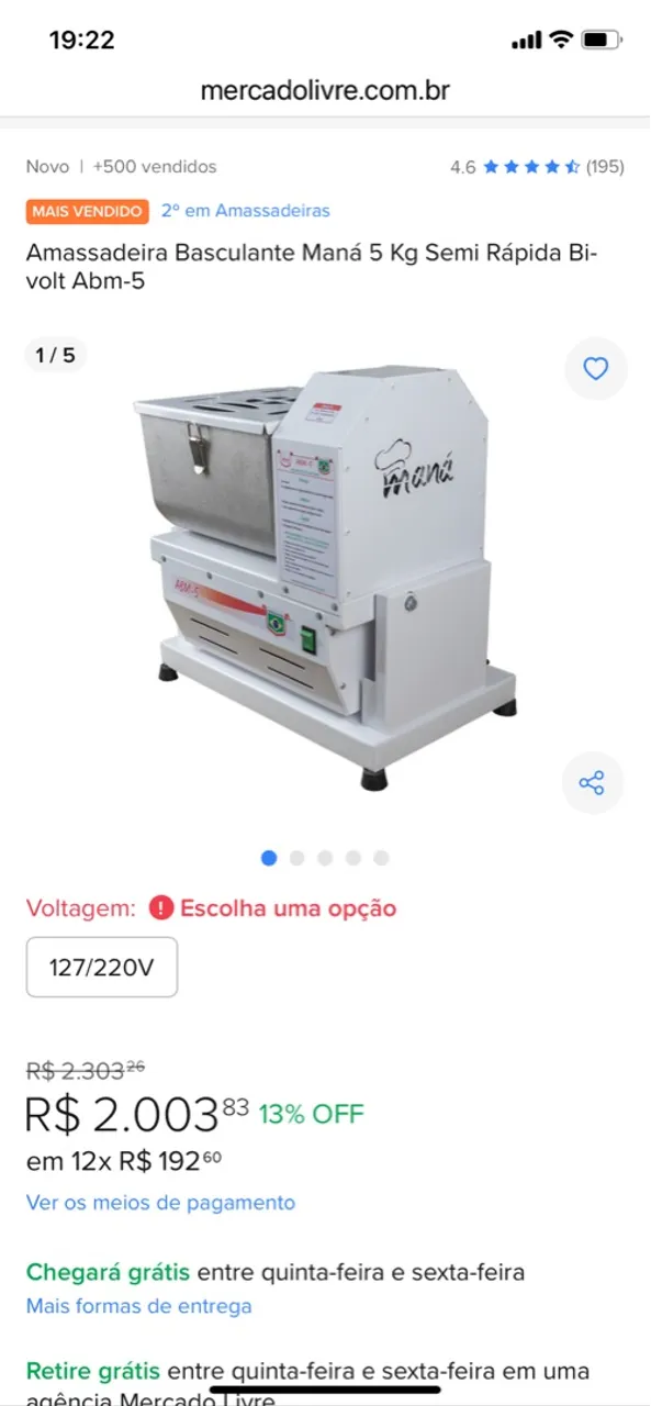 Masseira 5kg