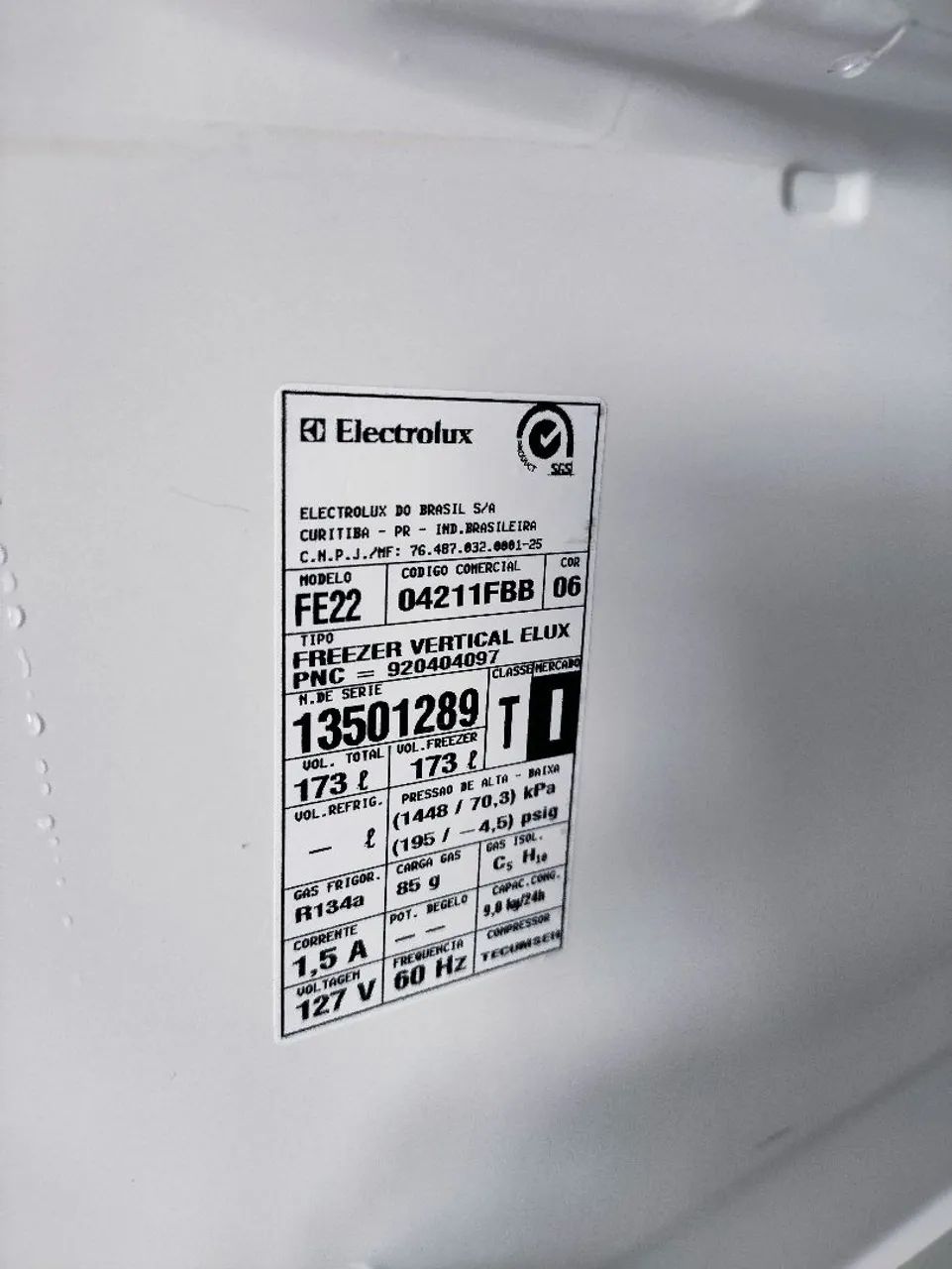 Freezer Electrolux FE22 173L 110V - Oportunidade - Foto 4