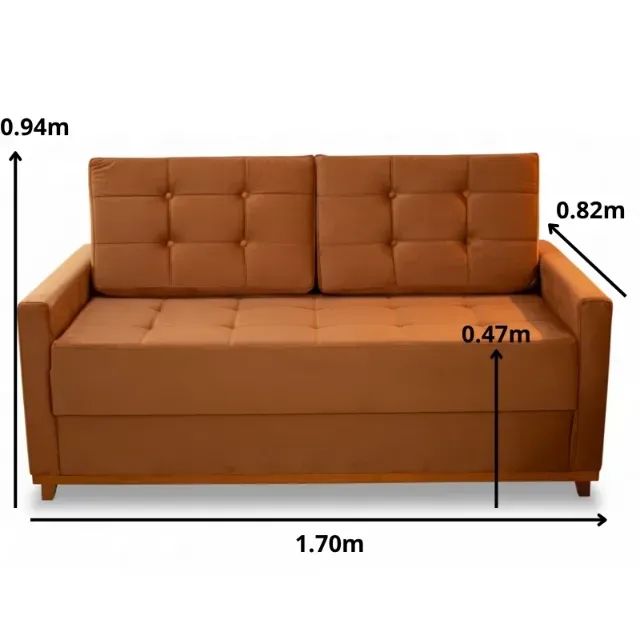 Sofá 3 lugares Usher - Foto 3