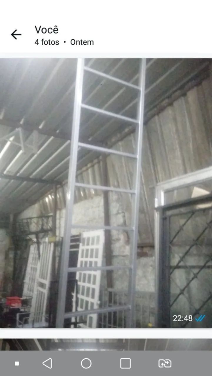 Escada ferro muito forte nova - Foto 3