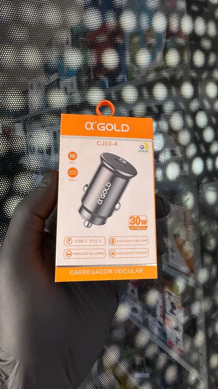 Carregador Veicular turbo 30W PD USB-C