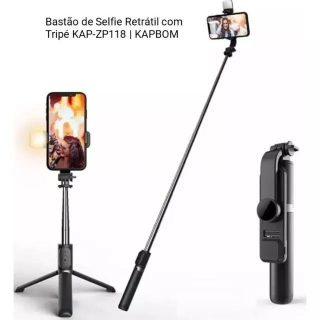 Bastão de Selfie com Controle  - Foto 2