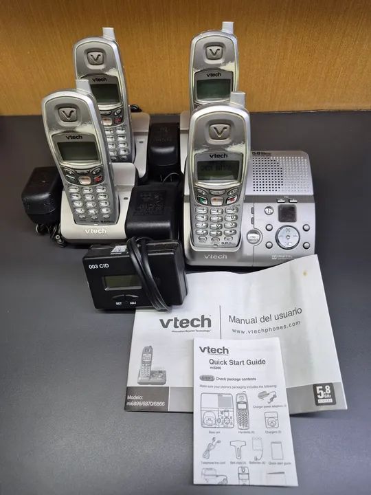 Telefone sem fio VTECH 4 telefones