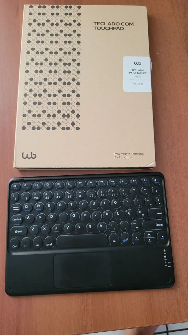 Webookers WB Teclado com Trackpad para Tablet e iPad (Preto)