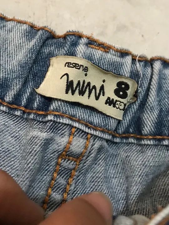 Bermuda jeans masculina infantil  - Foto 2