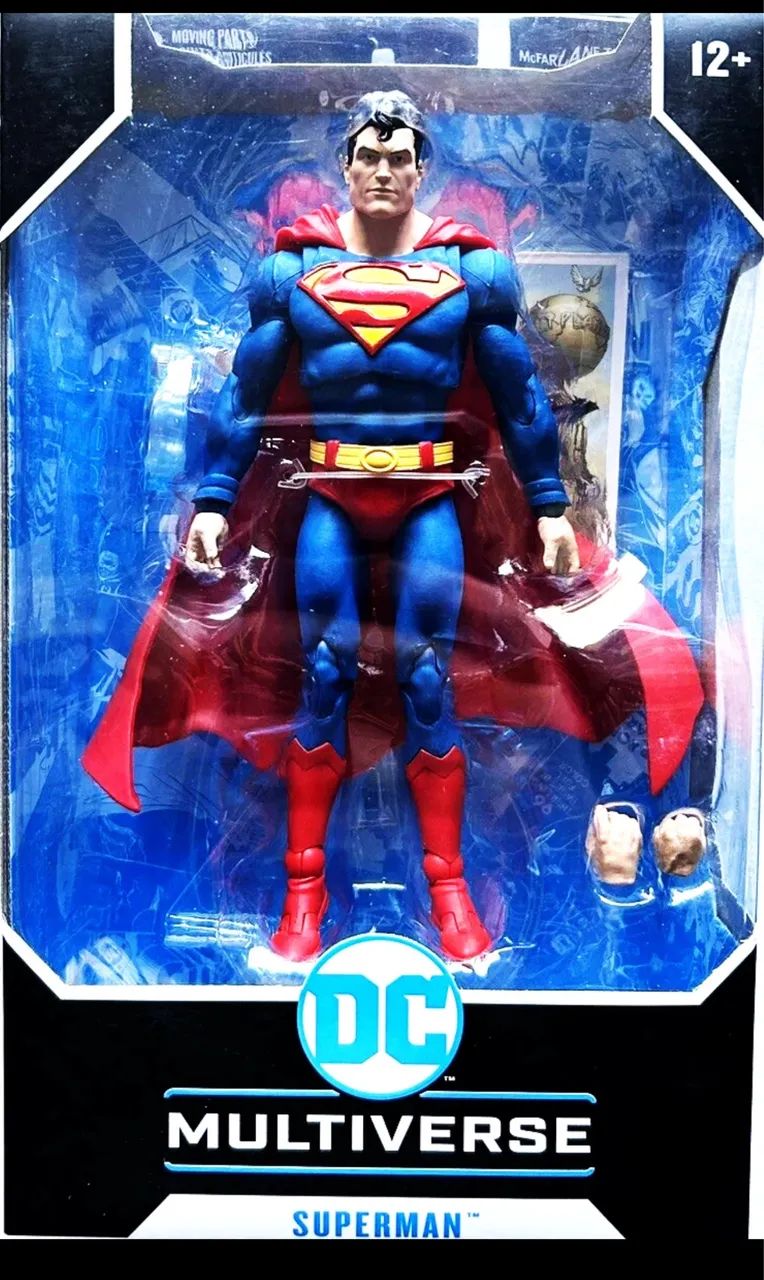02 Action figure Batman e Superman Mcfarlane Action comics e detetive comics 1000