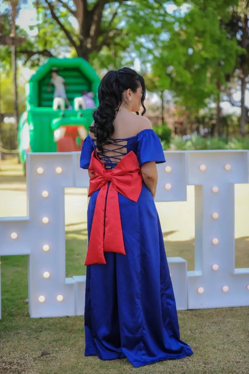 Look festa branca de neve( mãe e filha) Roupas Infantis