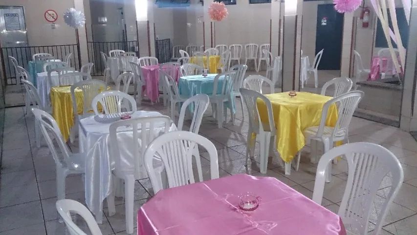 Capa de Cadeira Fantasminha Toalhas p/ Mesa de Convidados - Foto 4