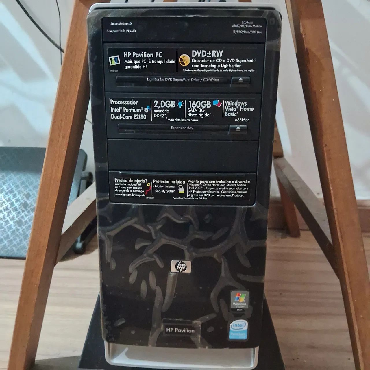Computador HP Pavilion - Intel Dual Core - 2GB RAM - 160GB HD