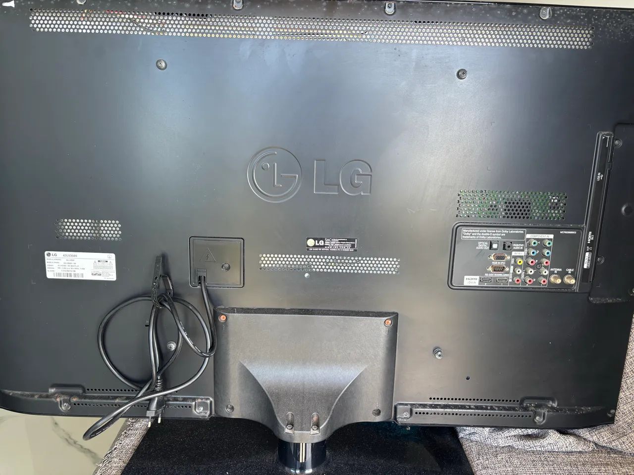 Vendo Tv De Led Lg 42lv3500 Com Base Seminova - Foto 2