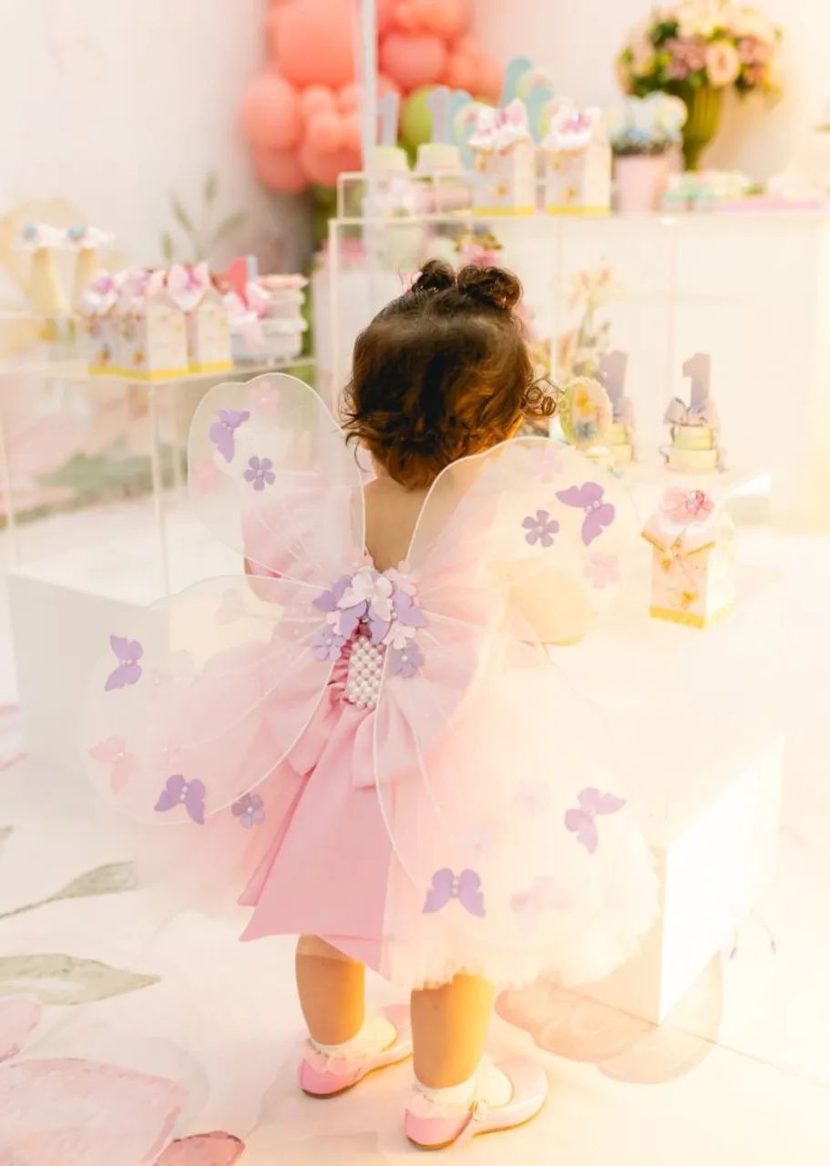 Vestido de Festa Jardim Encantado Borboleta com asas - Foto 6