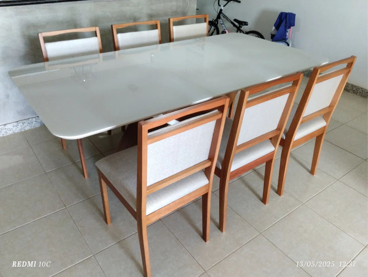 Mesa completa na madeira  - Foto 2