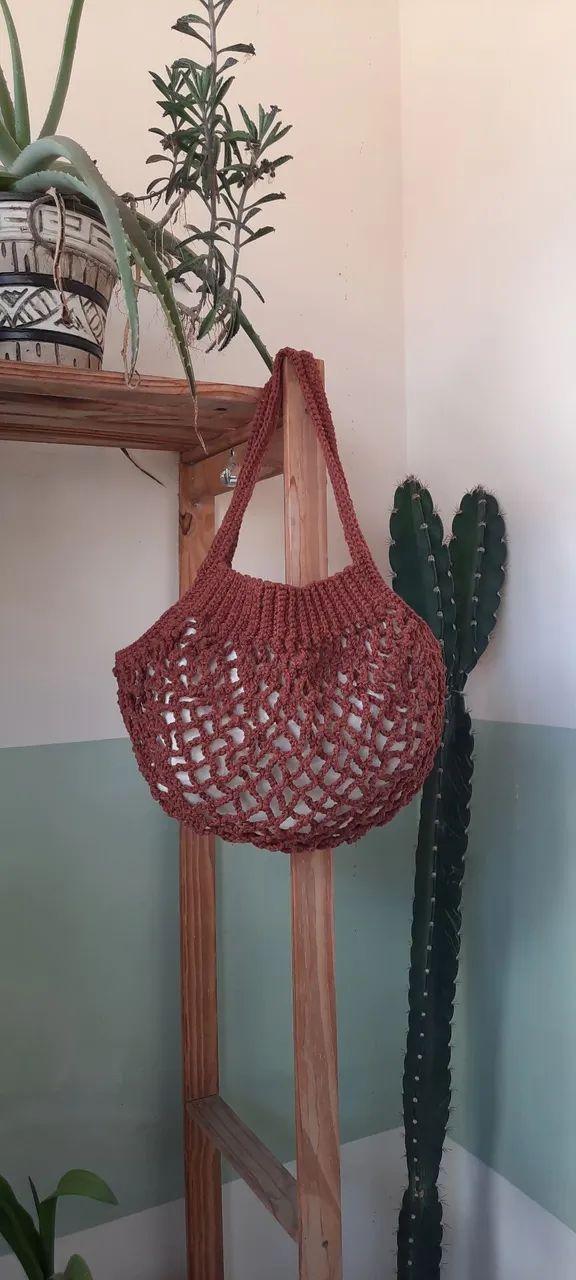 Bolsa crochê autoral - Foto 4