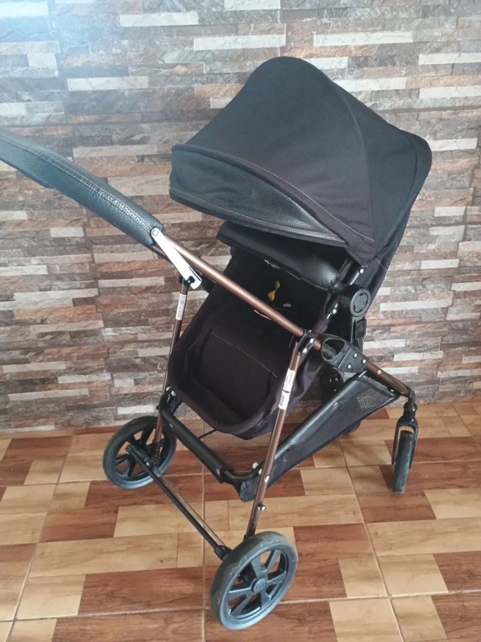 Carrinho Moisés + bebê conforto Galzerano 