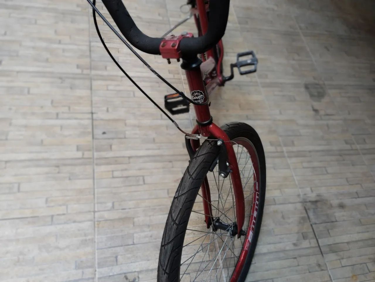 Bike caiçara Aro 26 Vermelha - Foto 3