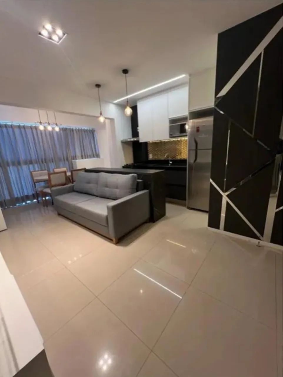 Alugo Flat Mobiliado e Decorado 47m2 1 Vaga Jardim Goiás - Goiânia - GO - Foto 2
