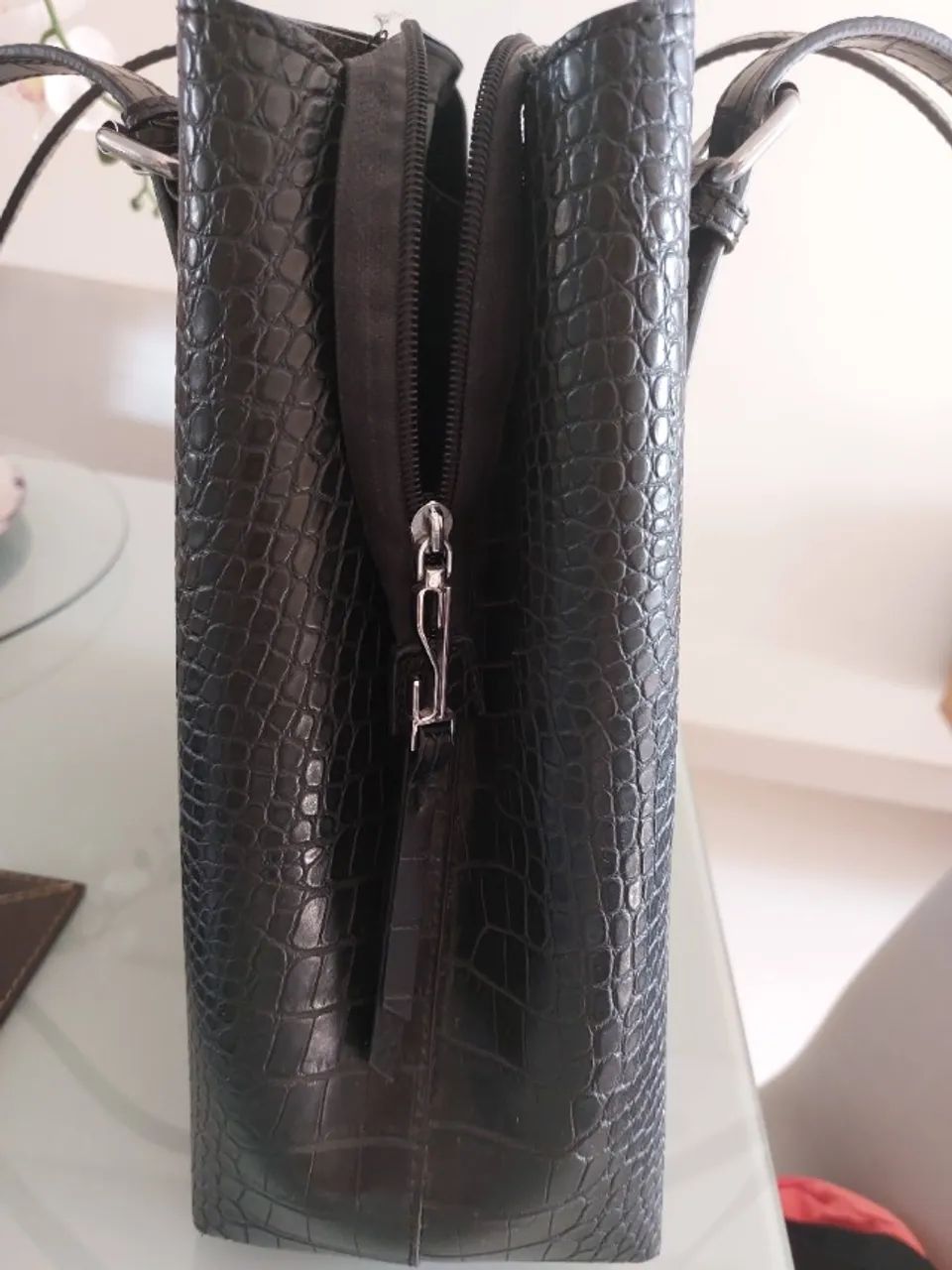 Bolsa tiracolo preta Santa Lolla - Foto 2