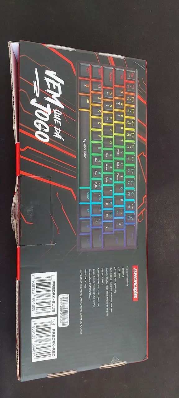 Teclado Mecânico Neologic Dark 60% para Gamer - Foto 3