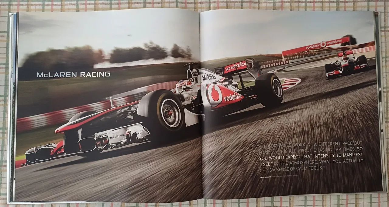 Catálogo OFICIAL da Fábrica da McLaren (Inglaterra)
