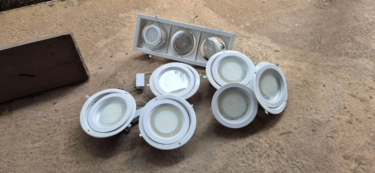 Kit de luminárias LED embutir