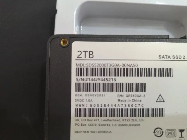 SSD 2TB WD Perfeito Estado p/ Notebook e Desktop - Foto 2