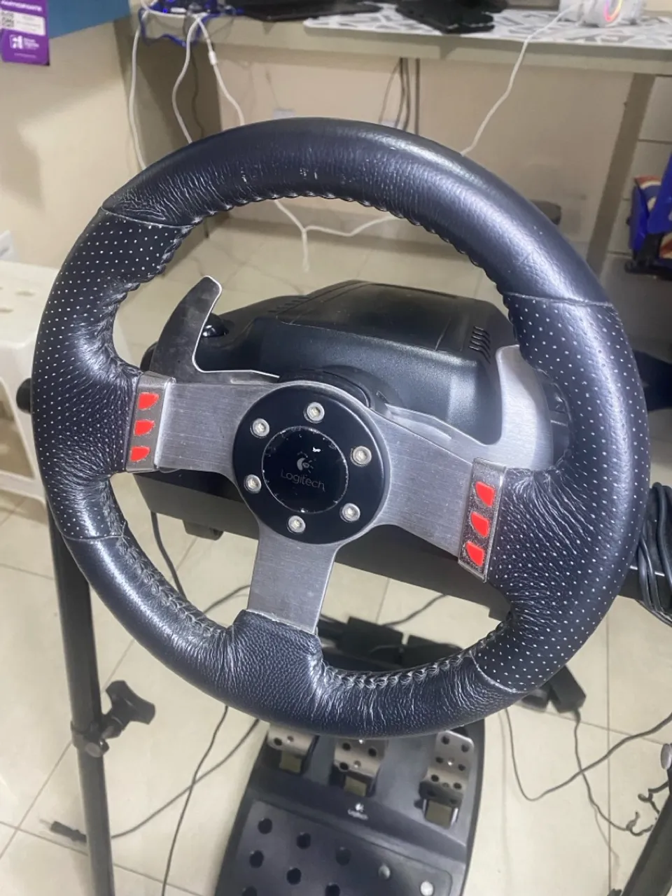 Volante Logitech G27 com suporte + preço negociável