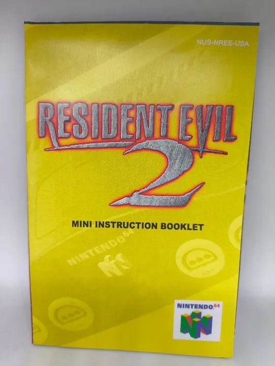Caixa do Jogo Resident Evil 2 para Nintendo 64 - Inclui Berço e Mini Manual Poster - Foto 4