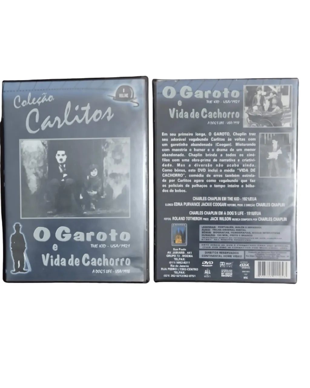 Lote 4 DVDs Charlie Chaplin - Coleção Carlitos - Foto 4