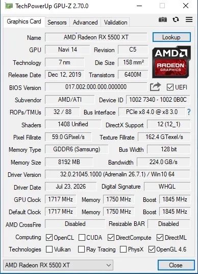 Vende-se placa de vídeo RX 5500 XT  - Foto 3