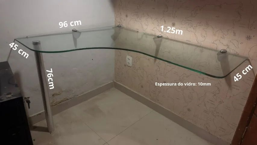 Mesa de Vidro Tok Stok  - Foto 2