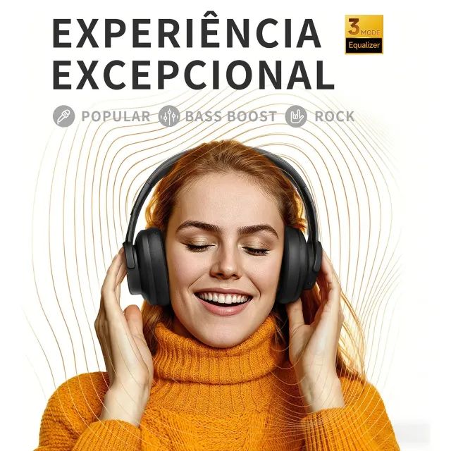 Fone de Ouvido Bluetooth Picun B8 | Over-Ear | 120 horas | 1000 mAh -Entrega Grátis- - Foto 6