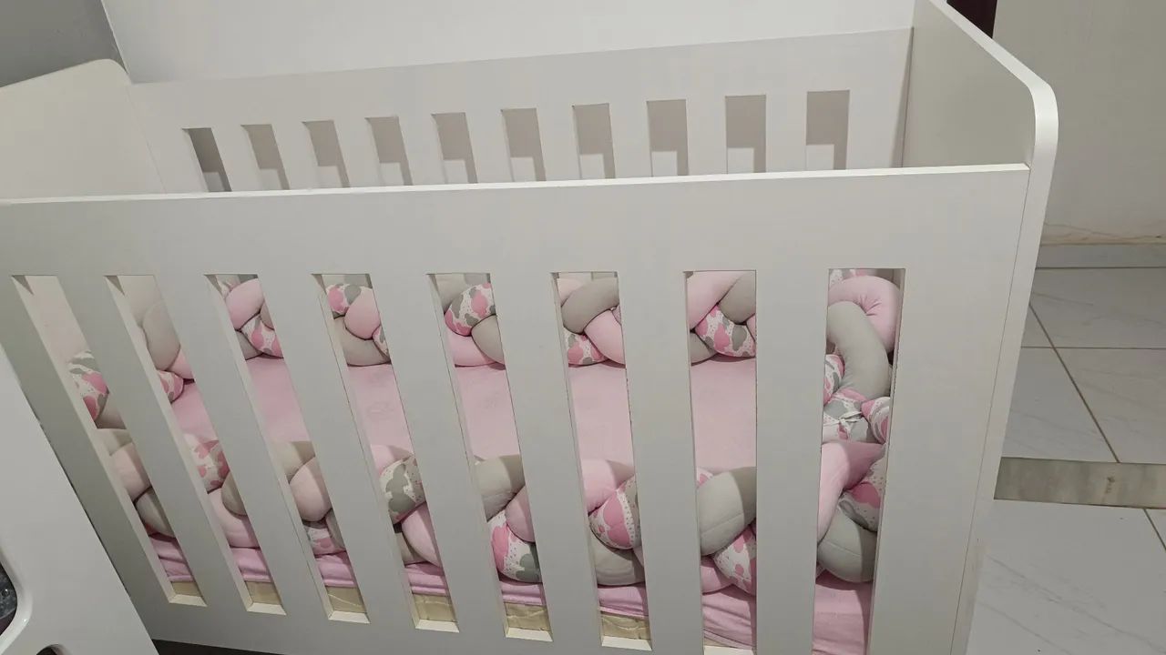 Berço mdf vira cama  - Foto 3