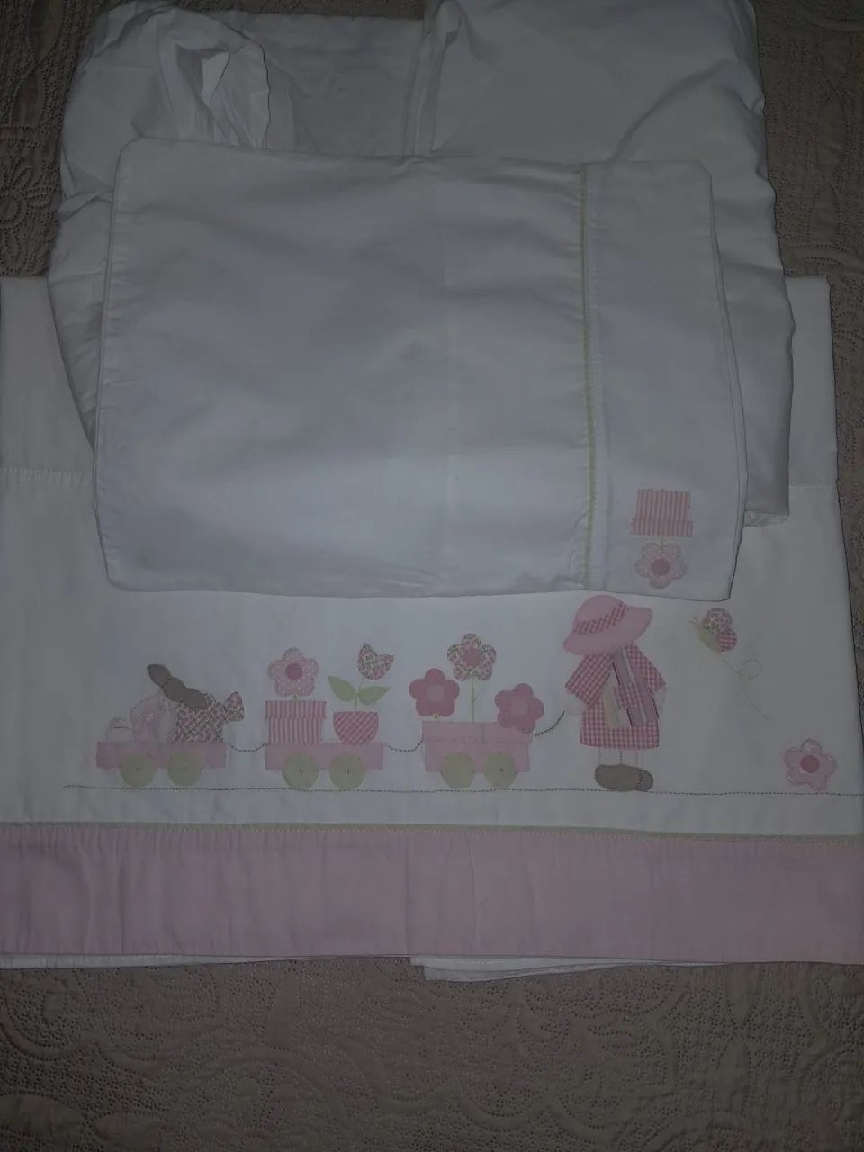 Conjunto berço 3 peças 100 algodão  - Foto 3