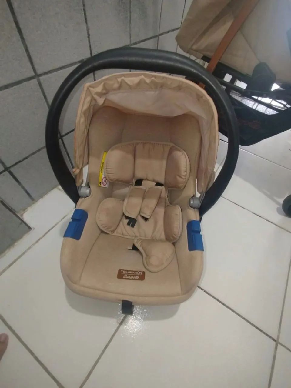 Burigotto Carrinho de Bebê com Bebê Conforto Ecco - Foto 4
