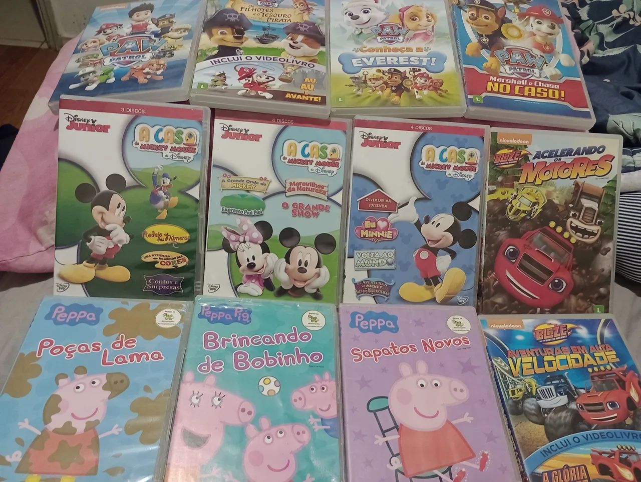 Peppa Pig, Mickey Mouse, and Paw Patrol DVD Bundle