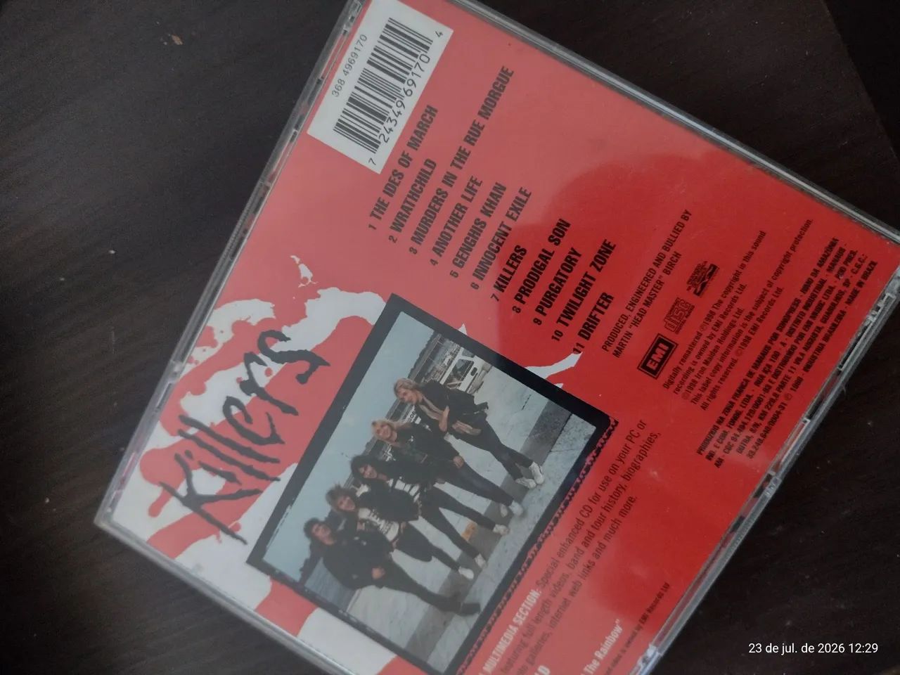 CD Iron Maiden Killers  - Foto 2