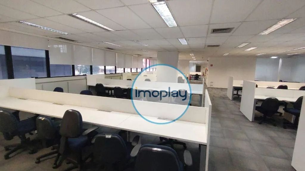 Laje comercial com 906m² mobiliado, piso com carpete, 02 banheiros cabinados e 25 vagas de - Foto 3