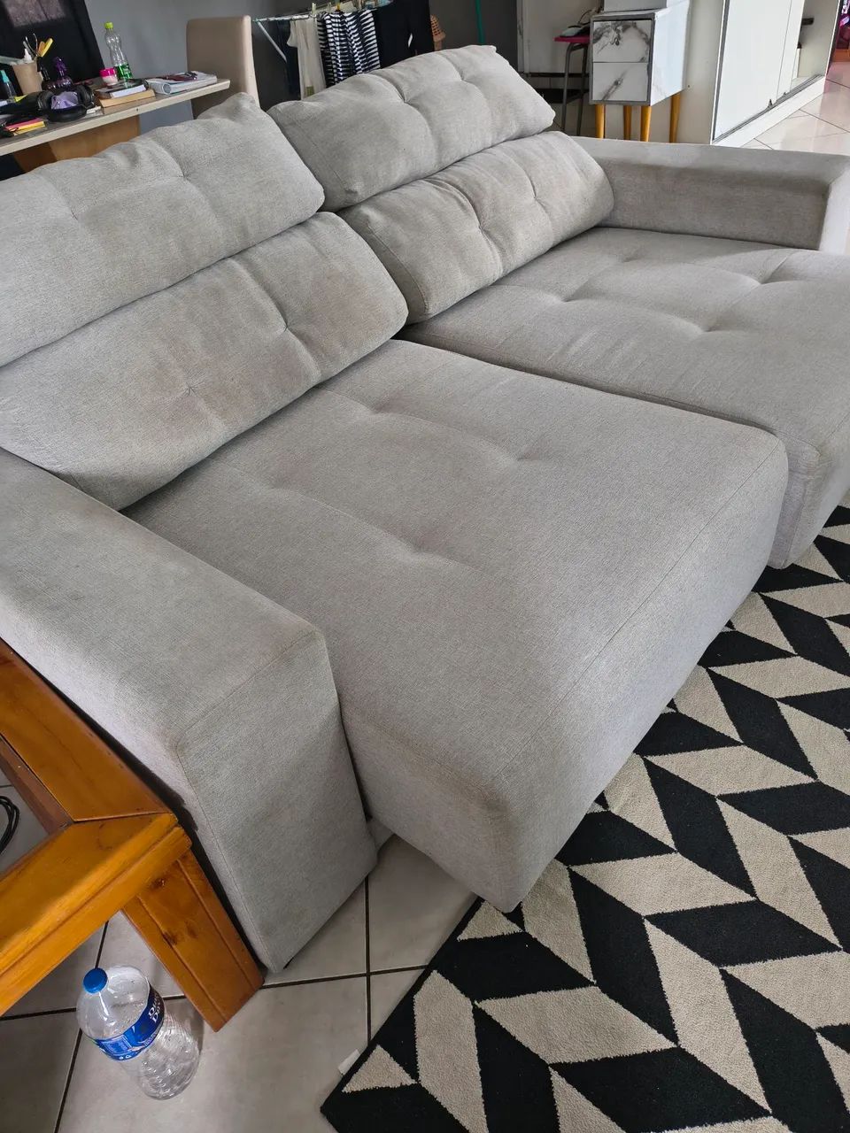 Sofá retrátil de linho  - Foto 2