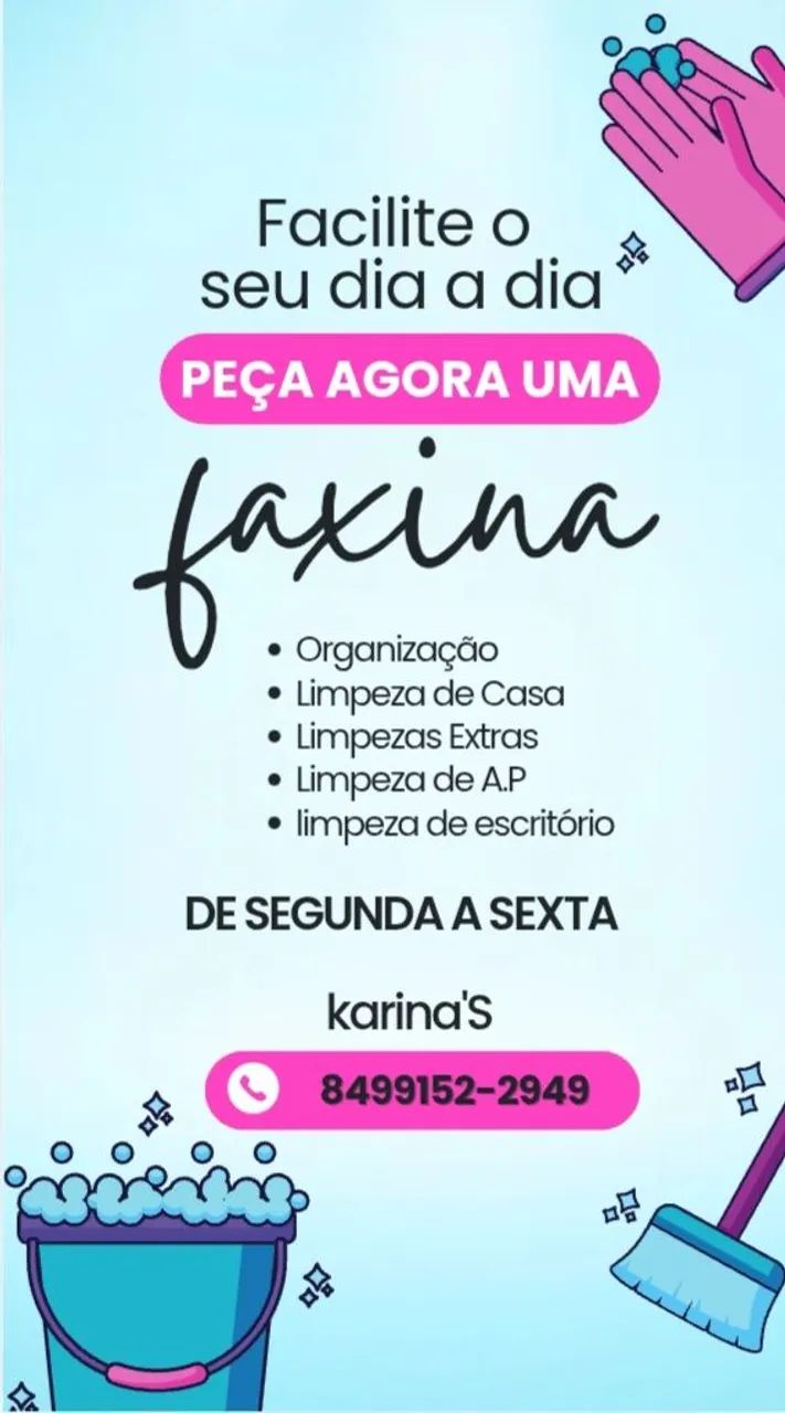 Faço faxina 
