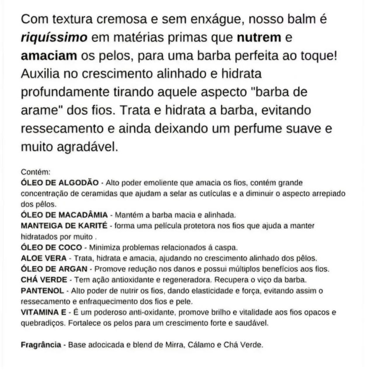 Shampoo e Balm Masculino para Cabelo e Barba - Foto 3