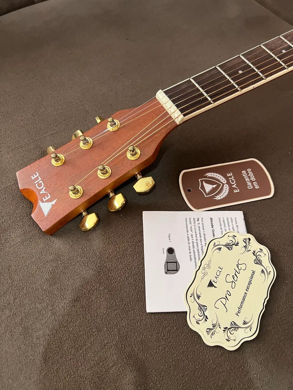 Violão Eagle ch889 acetinado fosco com capa  - Foto 3