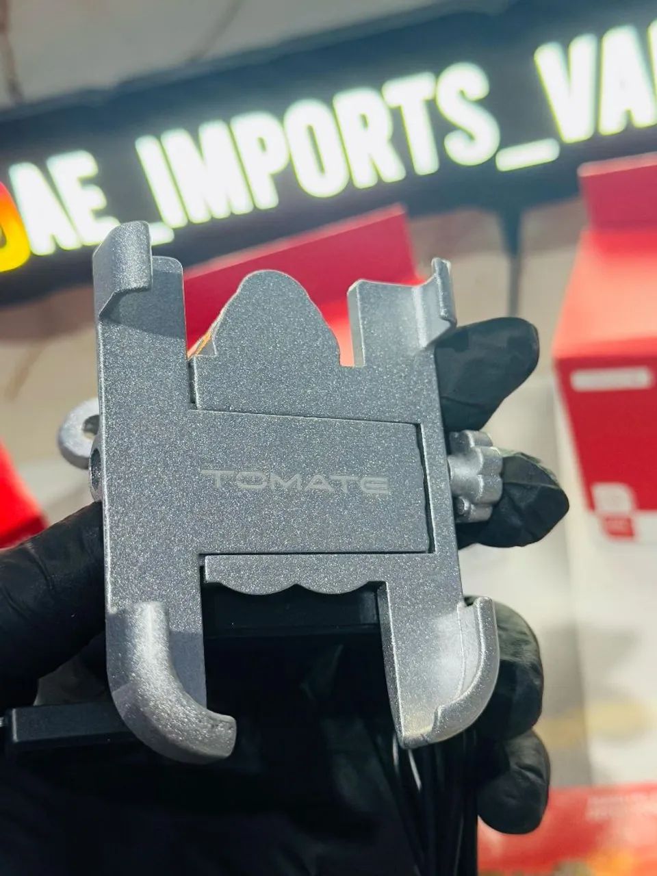 Suporte de celular com carregador para moto - Foto 3
