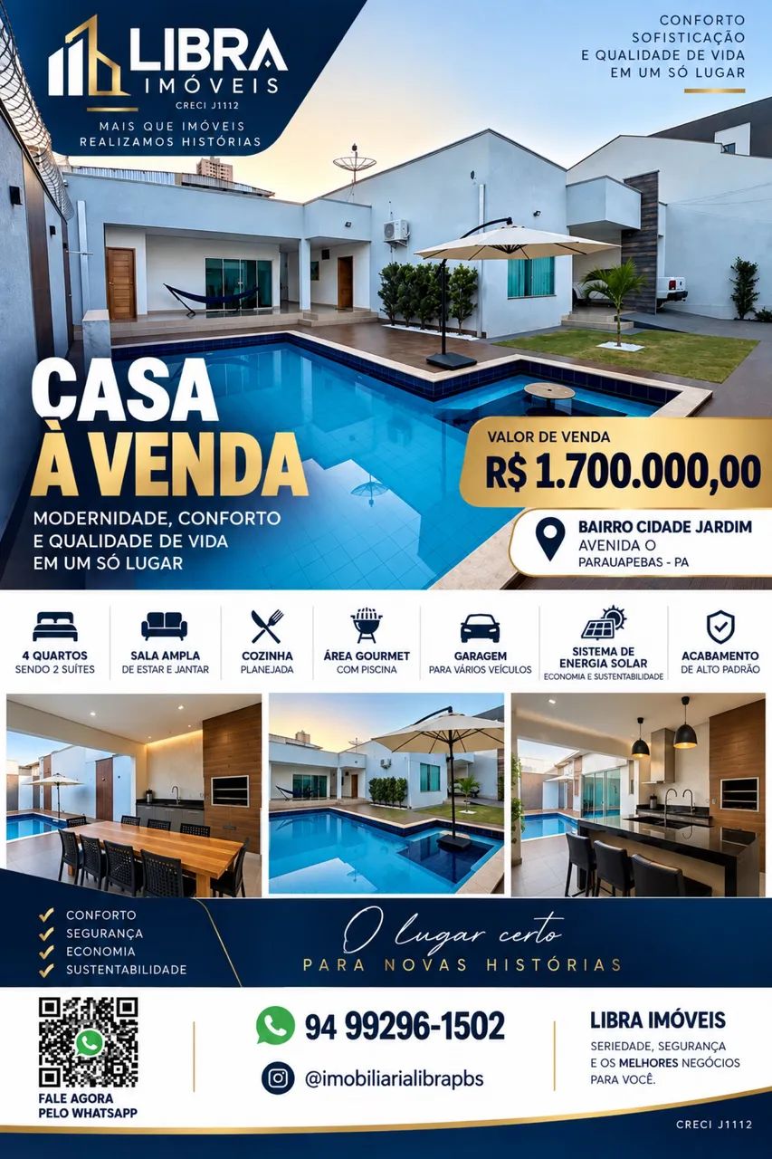LIBRA IMÓVEIS VENDE CASA ALTO PADRÃO 