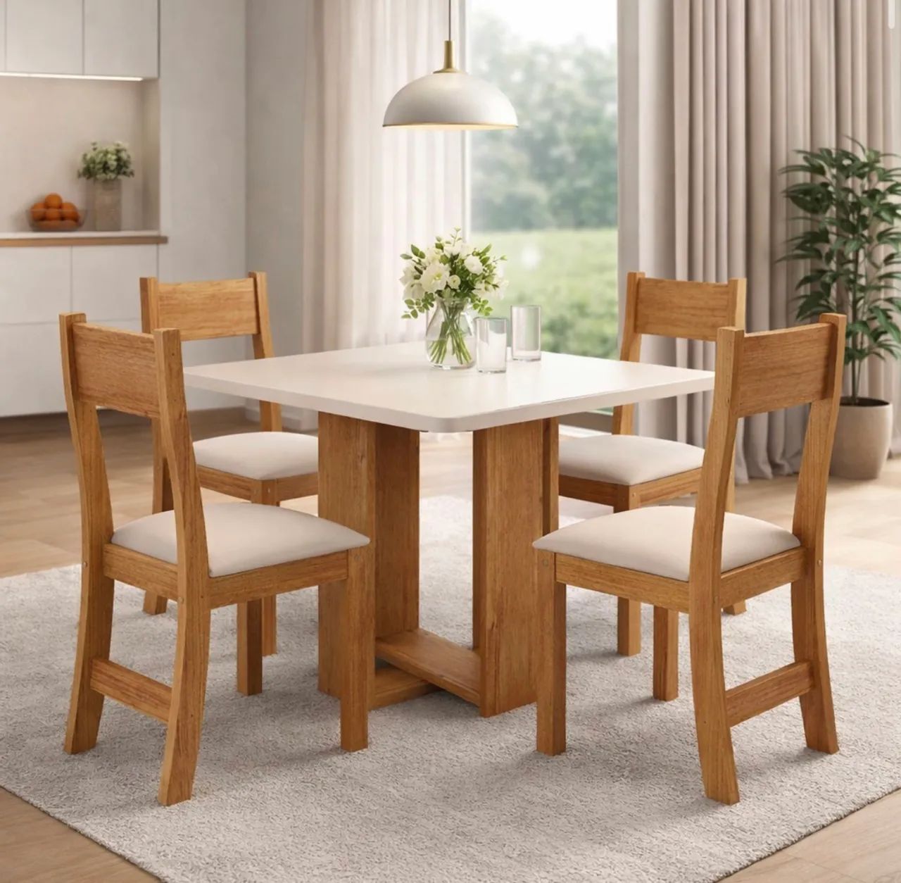 Conjunto Solaris Elegance 4 Lugares 