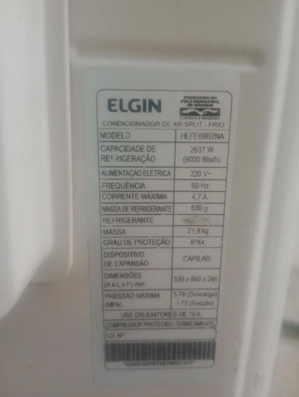 Ar condicionado Elgin 9000btus - Foto 3